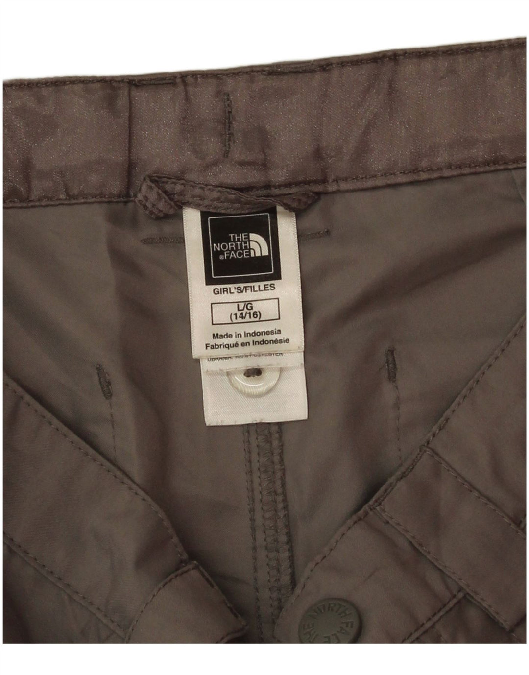 The North Face Mädchen-Cargo-Shorts, 14–15 Jahre, Größe L, W30, Grau, Polyester