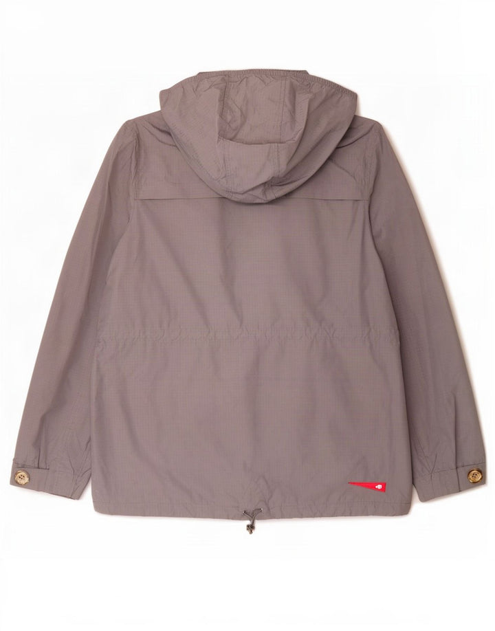 Marks & Spencer Damen-Regenjacke mit Kapuze, UK 16, Größe L, grau, Polyester
