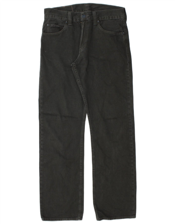 Levi's Herren 506 Straight Jeans W32 L32 Schwarze Baumwolle