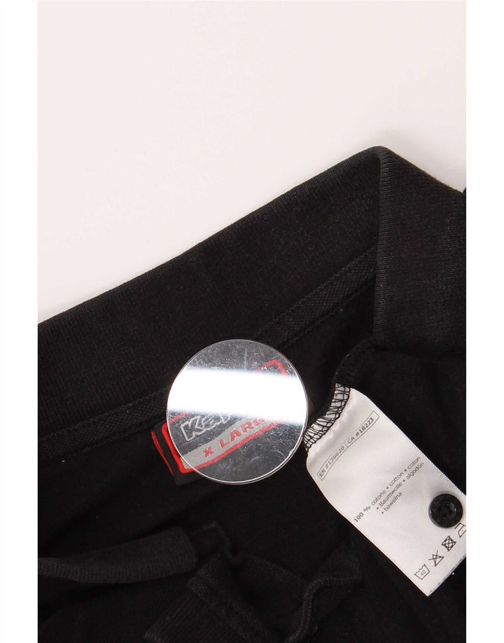 Kappa Herren Poloshirt XL Schwarz Baumwolle