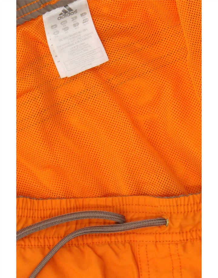 Adidas Herren Badeshorts mit Grafik, 2XL, Orange, Colourblock-Polyester
