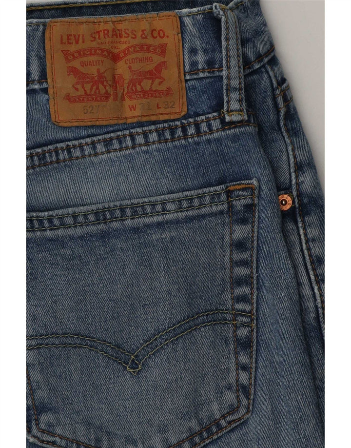 Levi's Herren 527 Bootcut Jeans W32 L32 Blaue Baumwolle
