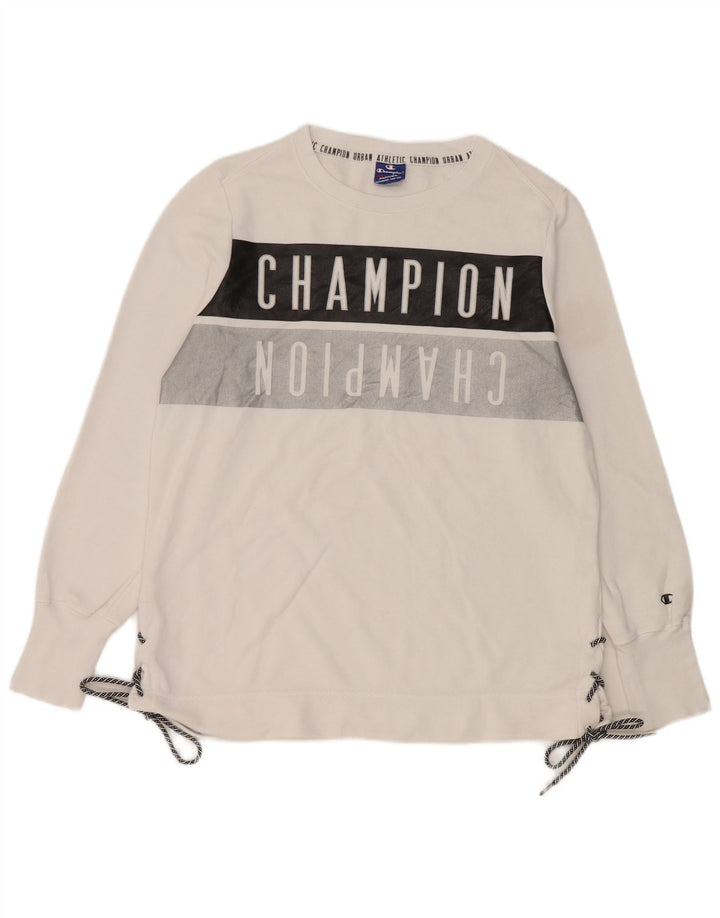 Champion Herren-Sweatshirt mit Grafik, XL, weiße Baumwolle