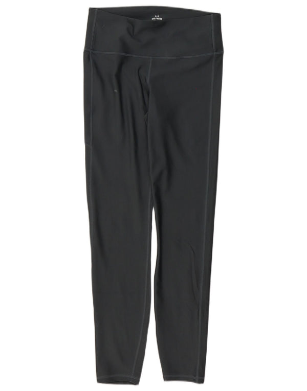 Under Armour Womens Graphic Leggings UK 12 Medium Grey Polyester