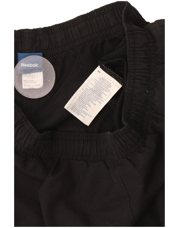 Reebok Herren-Trainingshose, Jogginghose, Größe S, Schwarz, Polyester