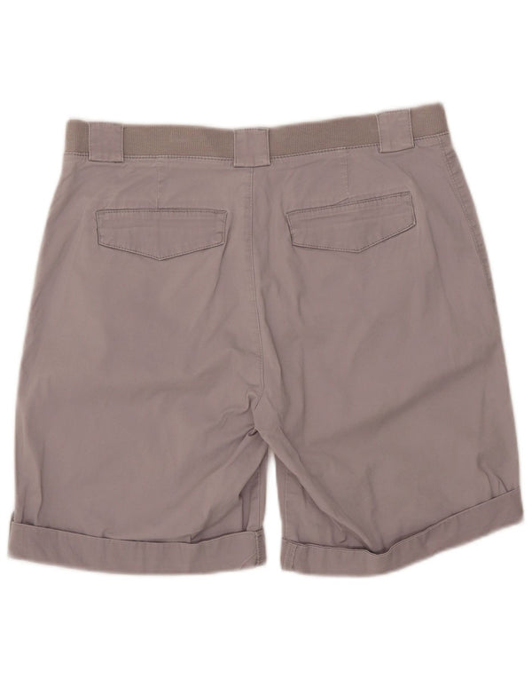 Lee Womens Mid Rise Relaxed Fit Casual Shorts W34 Large Grau