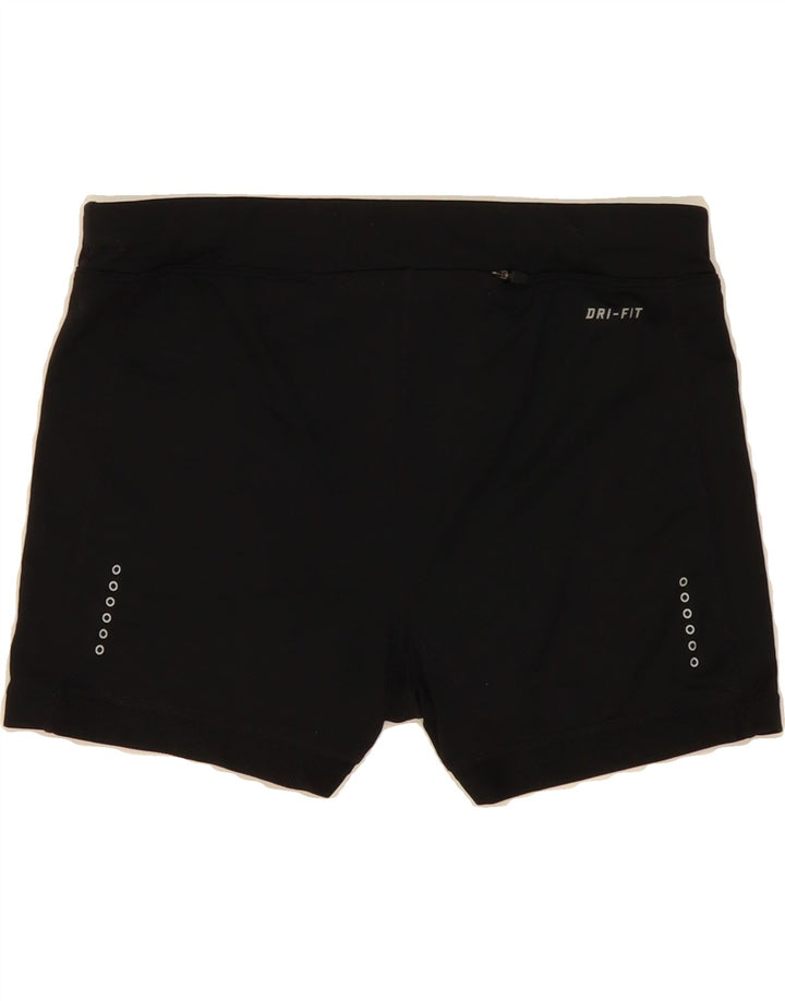 NIKE Womens Dri Fit Sport Shorts UK 12 Medium  Black Polyester Vintage Nike and Second-Hand Nike from Messina Hembry 