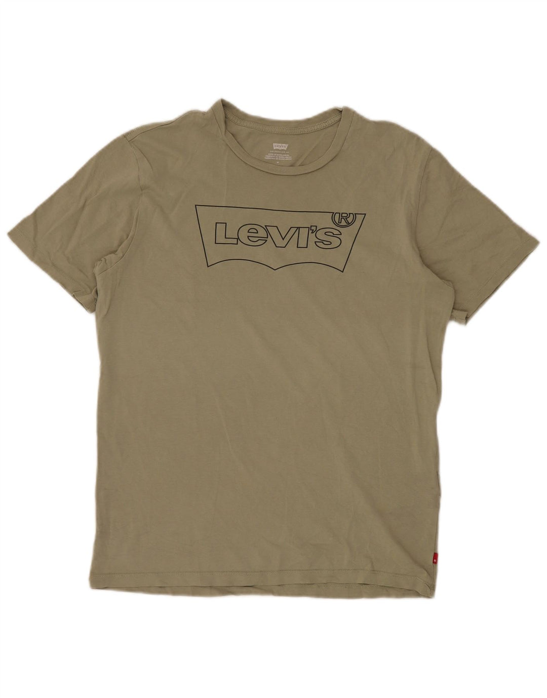 LEVI'S Herren-T-Shirt mit Grafik, mittlere Khaki-Baumwolle