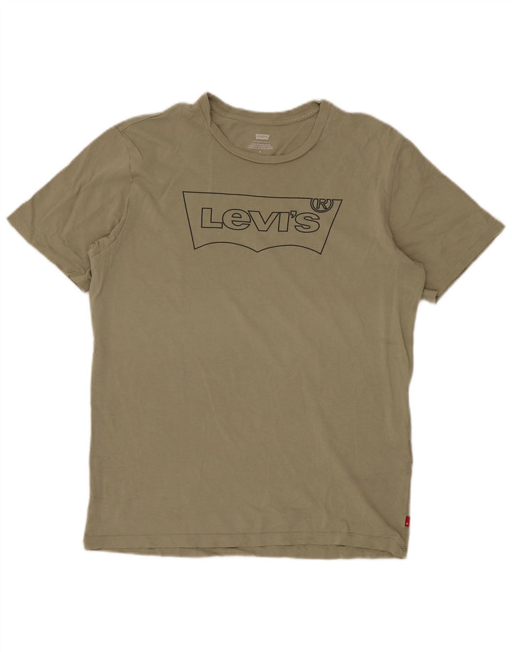 LEVI'S Herren-T-Shirt mit Grafik, mittlere Khaki-Baumwolle