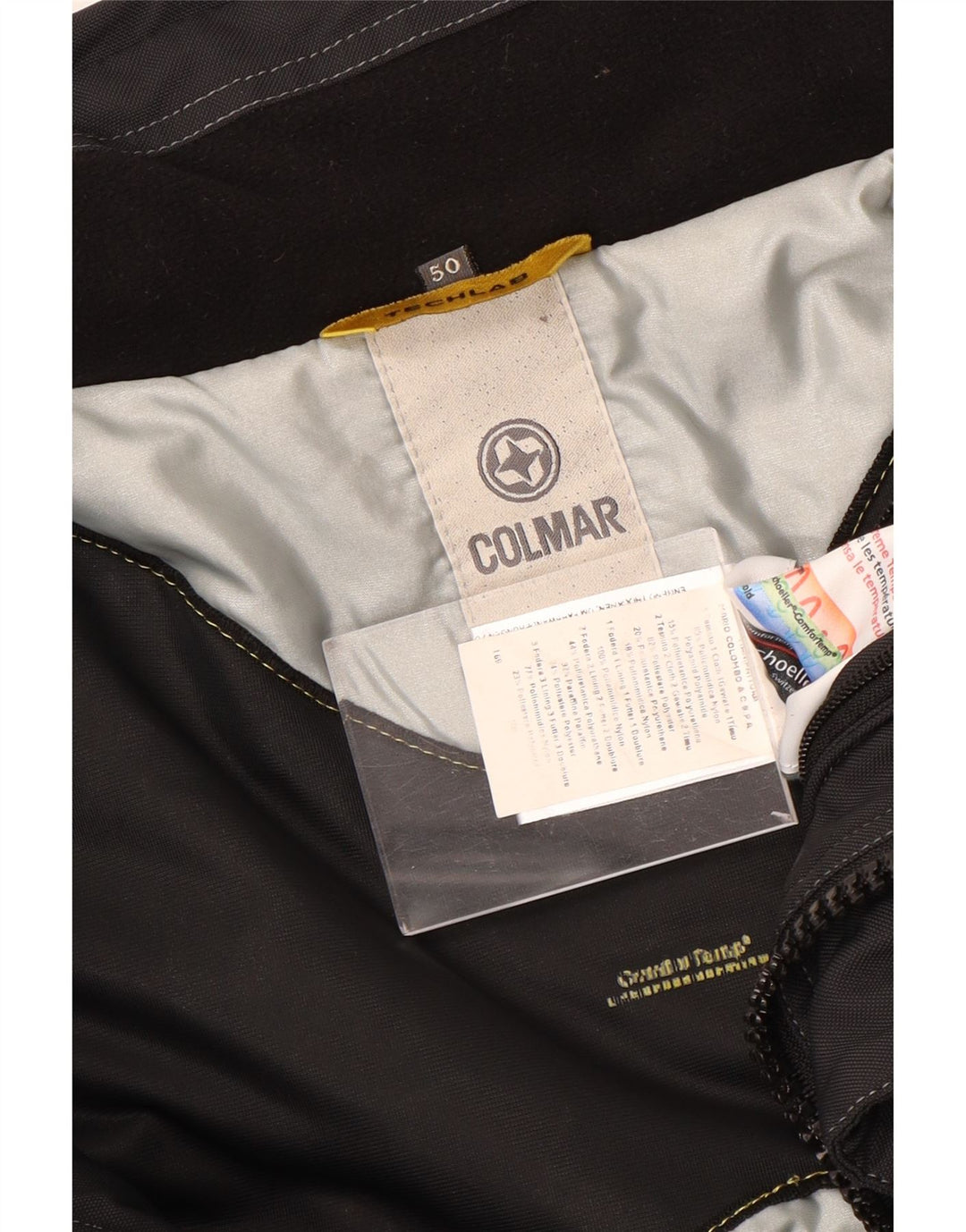 COLMAR Herren-Windjacke, EU 50, Mittelschwarz, Colourblock-Polyamid