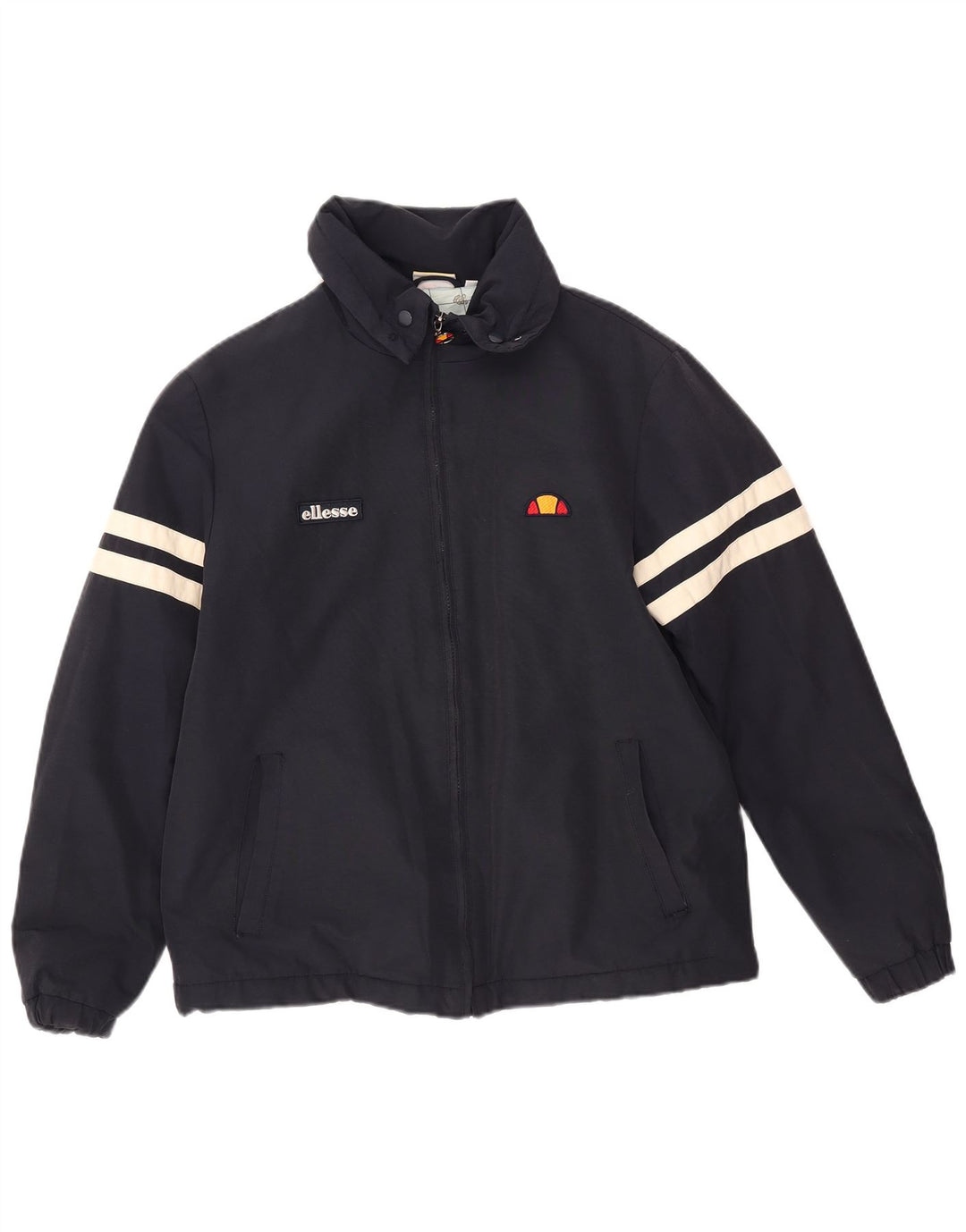 Ellesse Herren Bomberjacke UK 36 Small Marineblau
