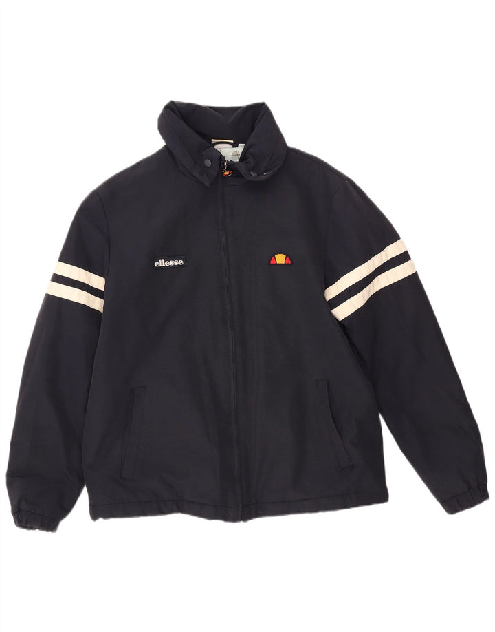 Ellesse Herren Bomberjacke UK 36 Small Marineblau