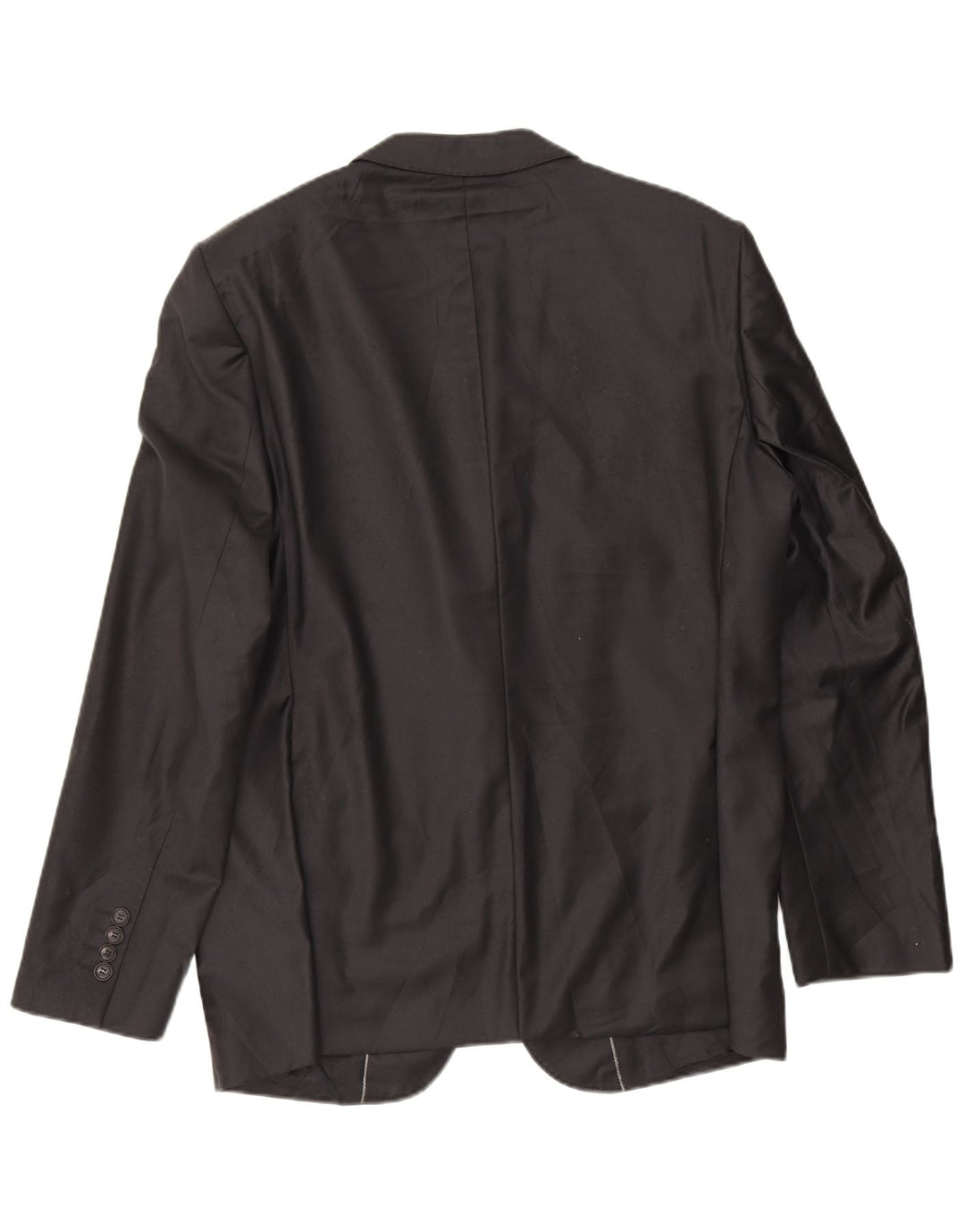 Zara Herren-Blazer mit 2 Knöpfen, EU 56, XL, schwarze Wolle