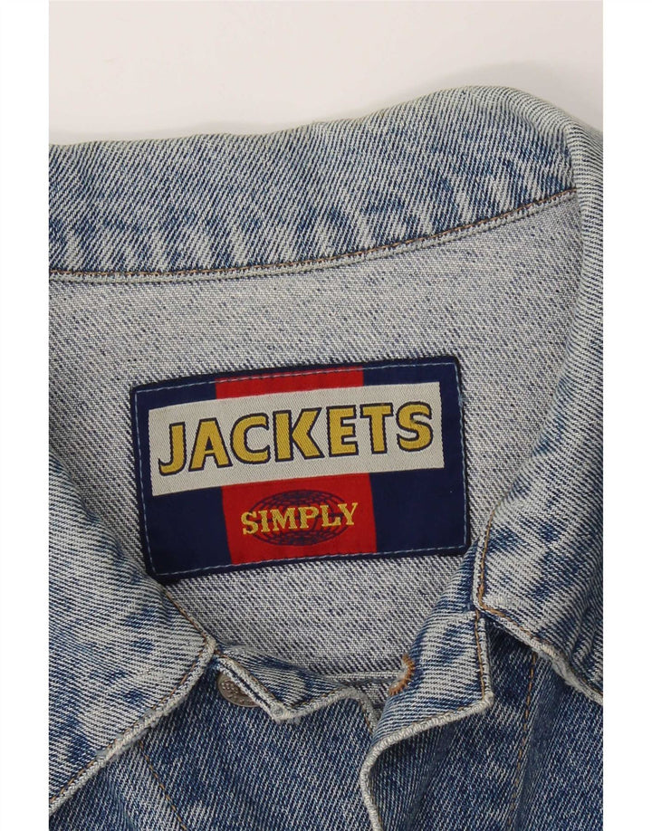 Vintage Herren Jeansjacke UK 38 Mittelblau