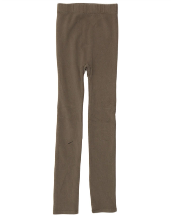 Zara Damen Leggings UK 4 XS Khaki