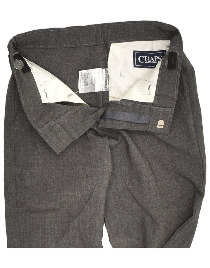CHAPS Boys Straight Suit Trousers 4-5 Years W21 L18  Grey Polyester | Vintage Chaps | Thrift | Second-Hand Chaps | Used Clothing | Messina Hembry 