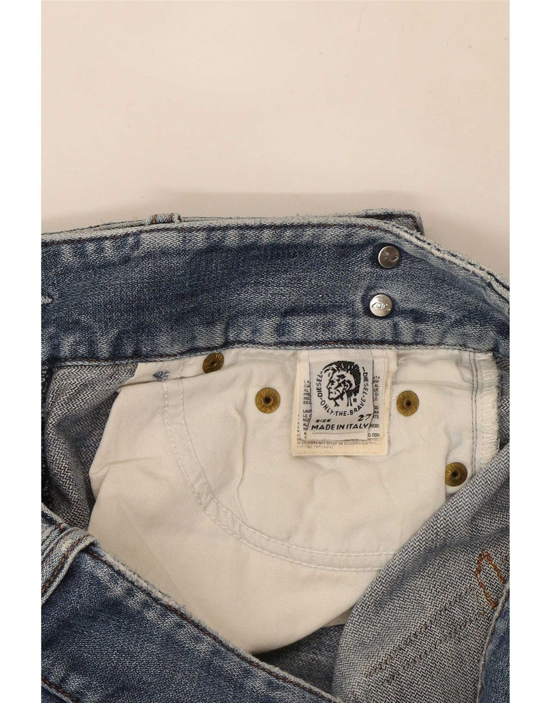 Diesel Damen Bootcut Jeans W27 L33 Blaue Baumwolle