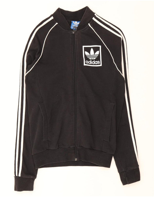 Adidas Herren-Trainingsanzug-Oberteil, Jacke, Größe S, Schwarz, Baumwolle