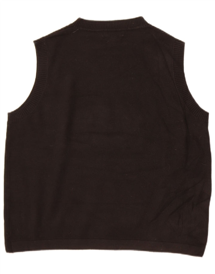 Marks & Spencer Herren Weste Tank Top Large Schwarz Polyester
