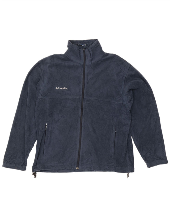 Columbia Herren Fleecejacke UK 40 Large Marineblau Polyester