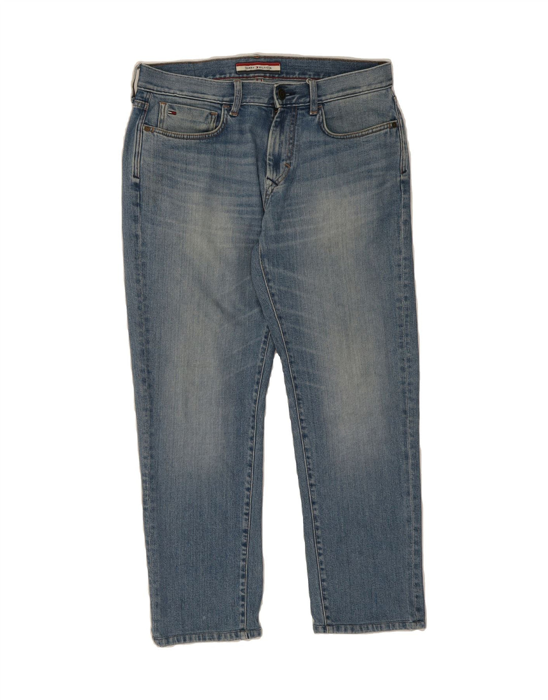 TOMMY HILFIGER Mens Straight Jeans W32 L28 Blue Cotton Vintage Tommy Hilfiger and Second-Hand Tommy Hilfiger from Messina Hembry 