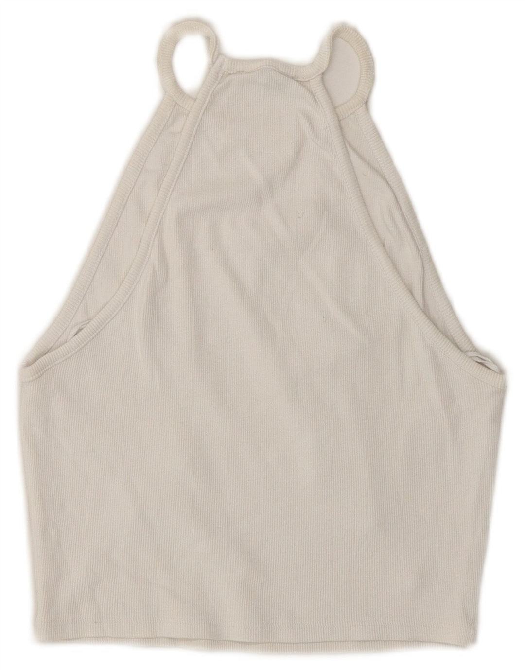 Zara Damen Crop Neckholder Top UK 8 Small Weiß