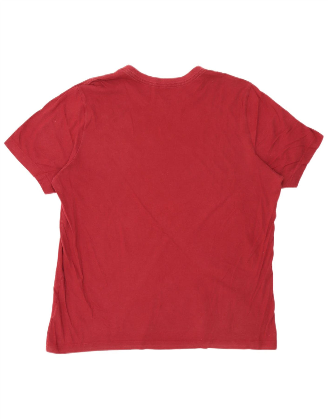 Nike Herren T-Shirt Top Large Burgund Baumwolle