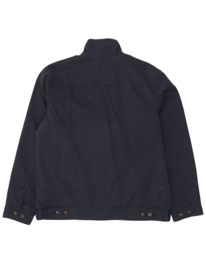 Tommy Hilfiger Herren Bomberjacke UK 38 Mittelmarineblaue Baumwolle
