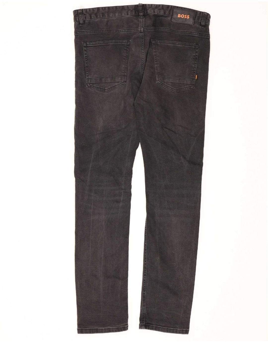 Hugo Boss Herren Slim Jeans W36 L34 Schwarze Baumwolle