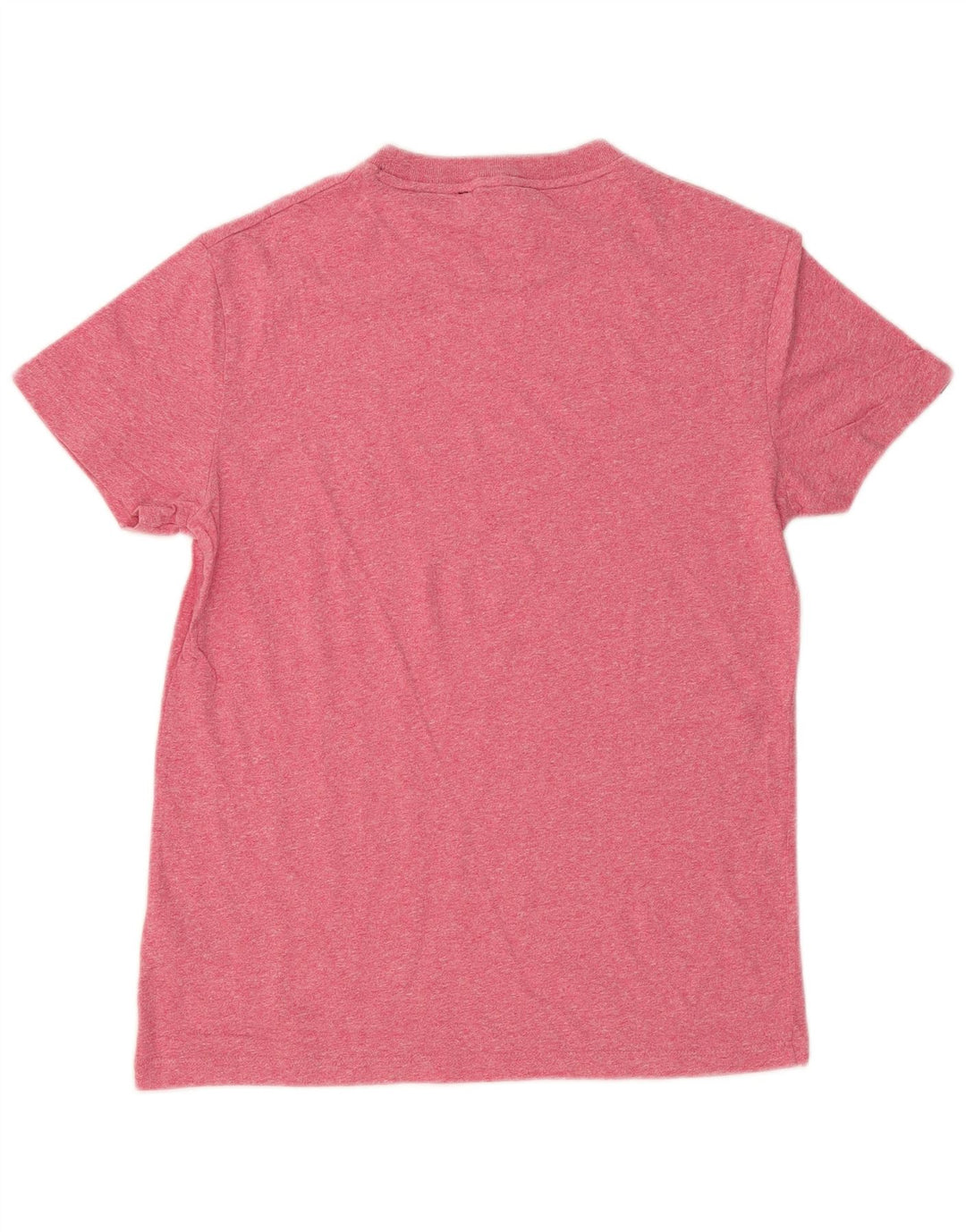 Superdry Herren-T-Shirt-Oberteil, klein, rosa gefleckte Baumwolle