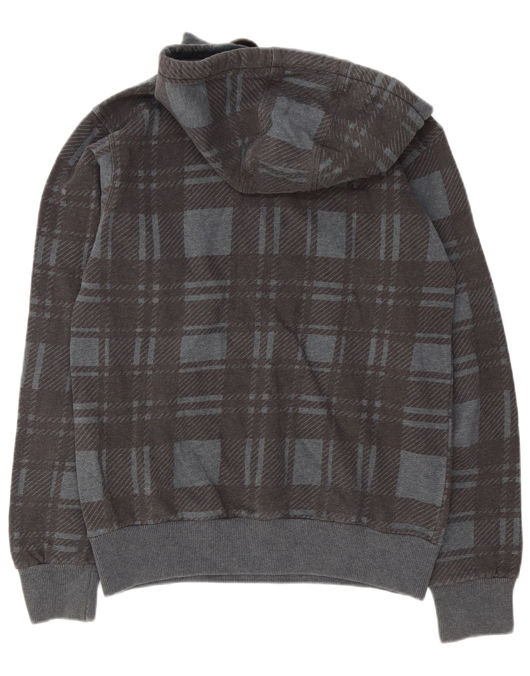 North Sails Herren-Kapuzenpullover aus Baumwolle mit mittelgrauem Karomuster