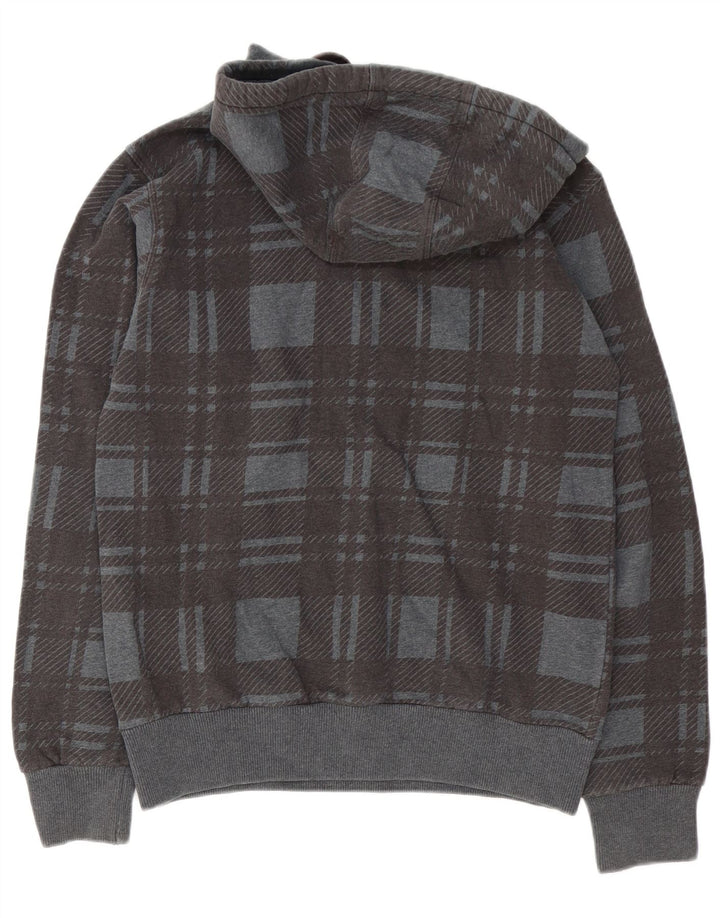 North Sails Herren-Kapuzenpullover aus Baumwolle mit mittelgrauem Karomuster