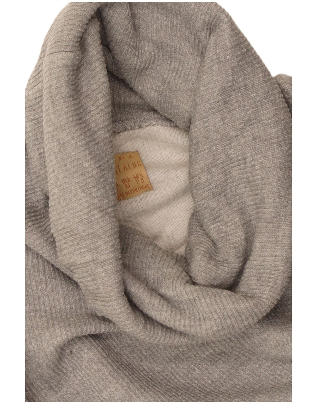 Zara Damen-Pullover mit 3/4-Ärmeln, übergroß, Gr. 14, Mittelgrau