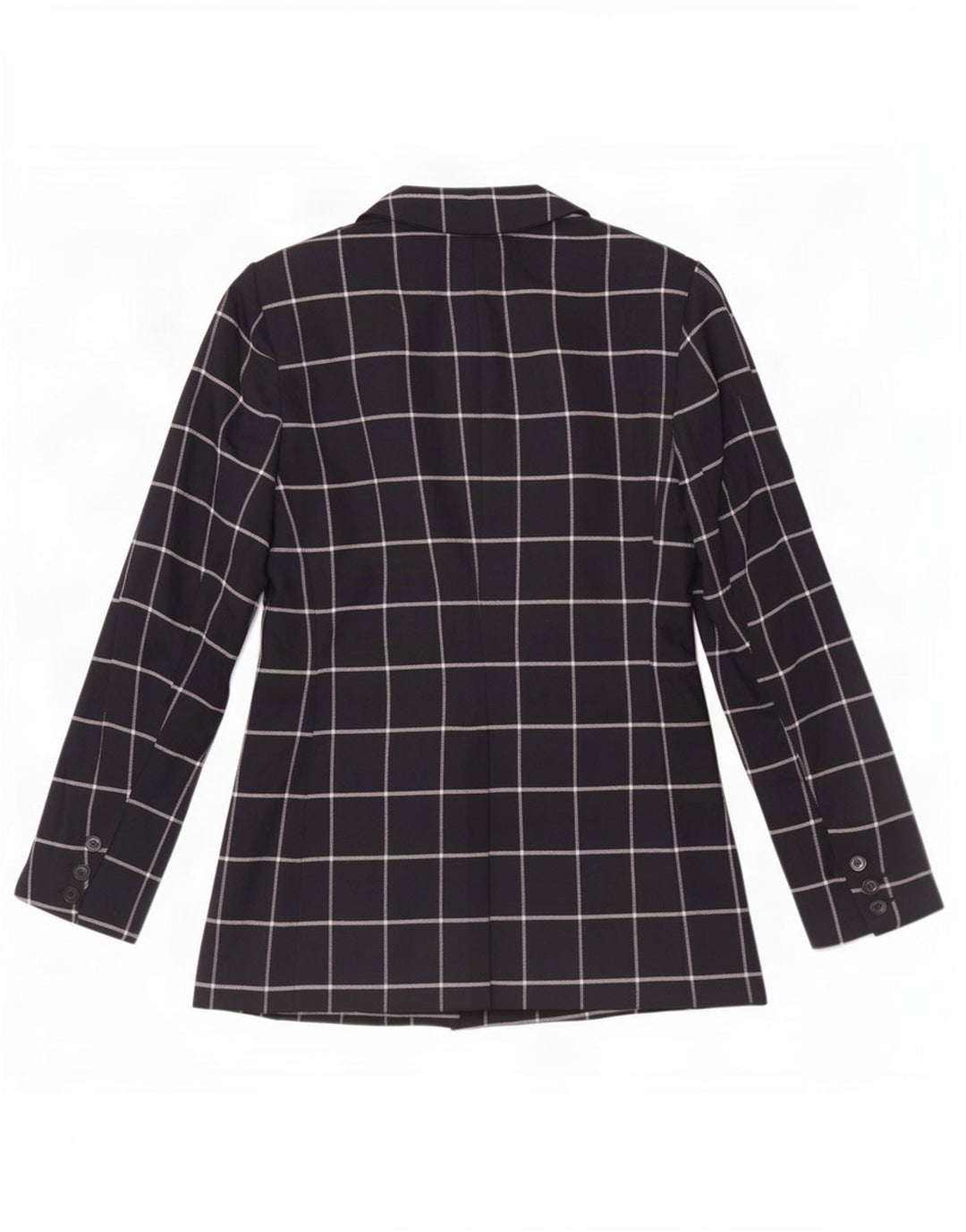Marks & Spencer Damen Blazer Jacke UK 12 Medium Navy Blue Check