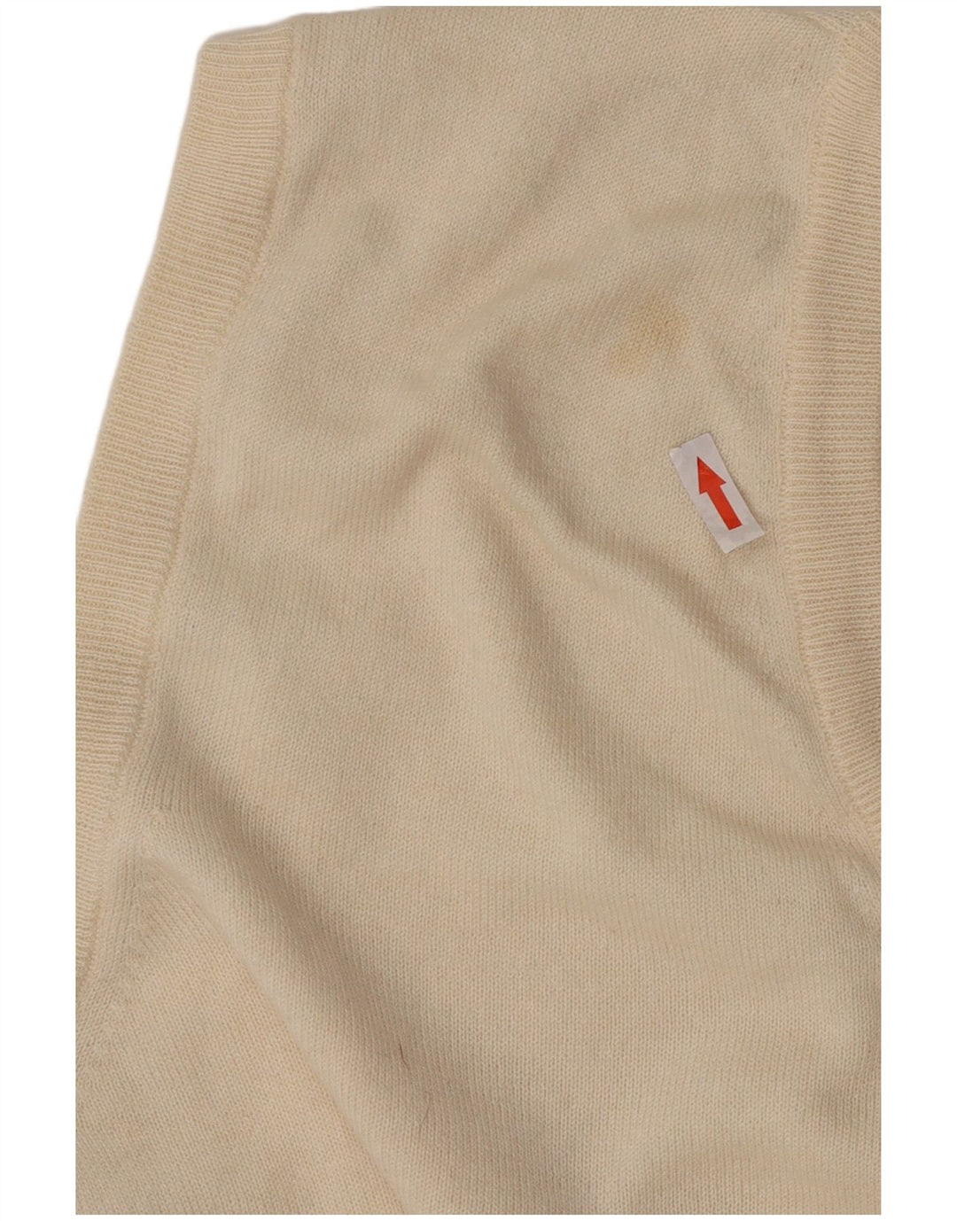 Paolo Ottaviani Herren Weste Tank Top Mittelbeige Merinowolle