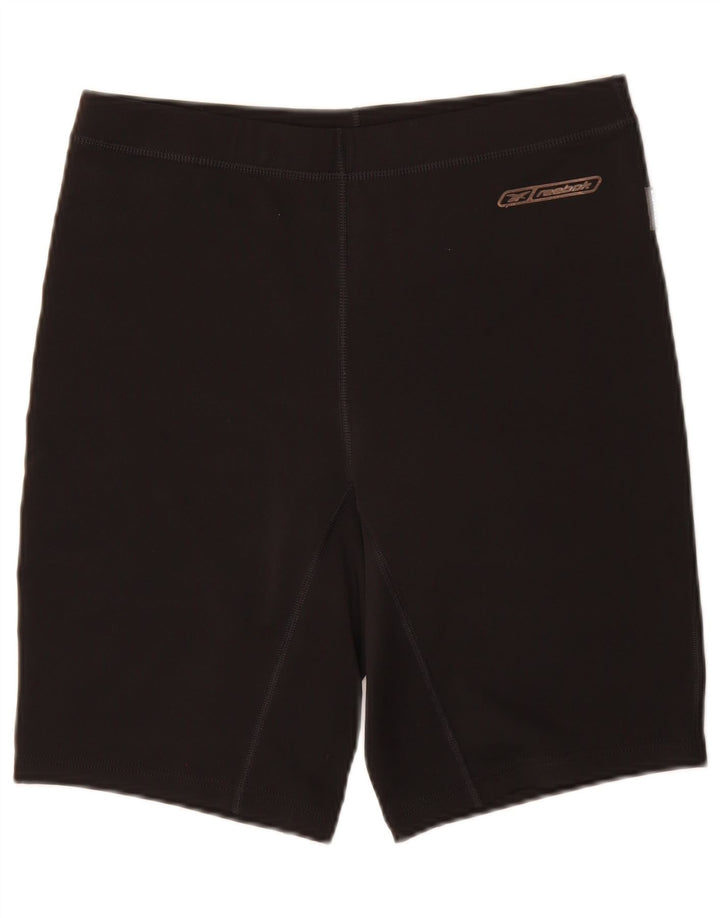 Reebok Damen Sportshorts UK 14 Large Schwarz Polyester