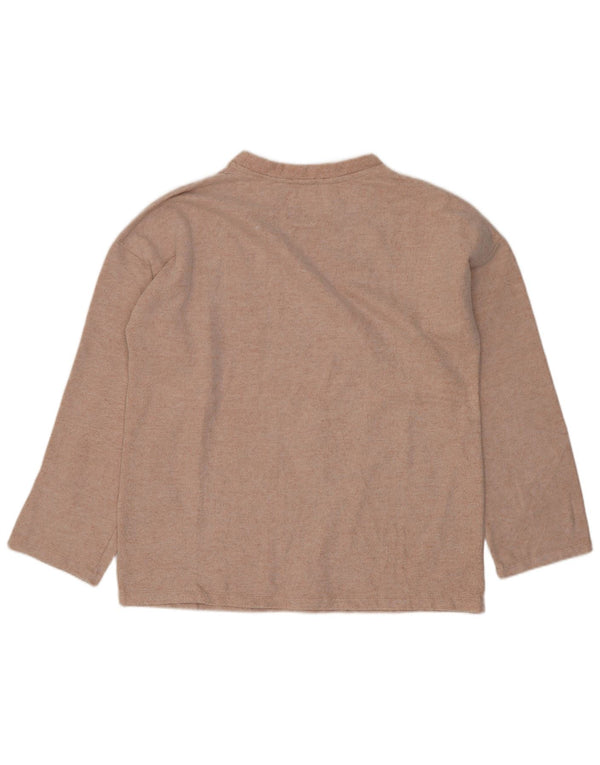 Zara Damen Trafaluc Übergroßes Top Langarm UK 10 Small Pink