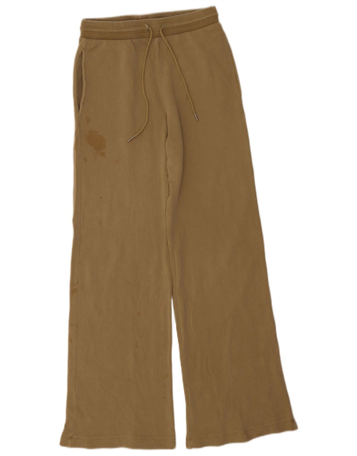 Zara Damen Trainingshose UK 10 Small Khaki Baumwolle