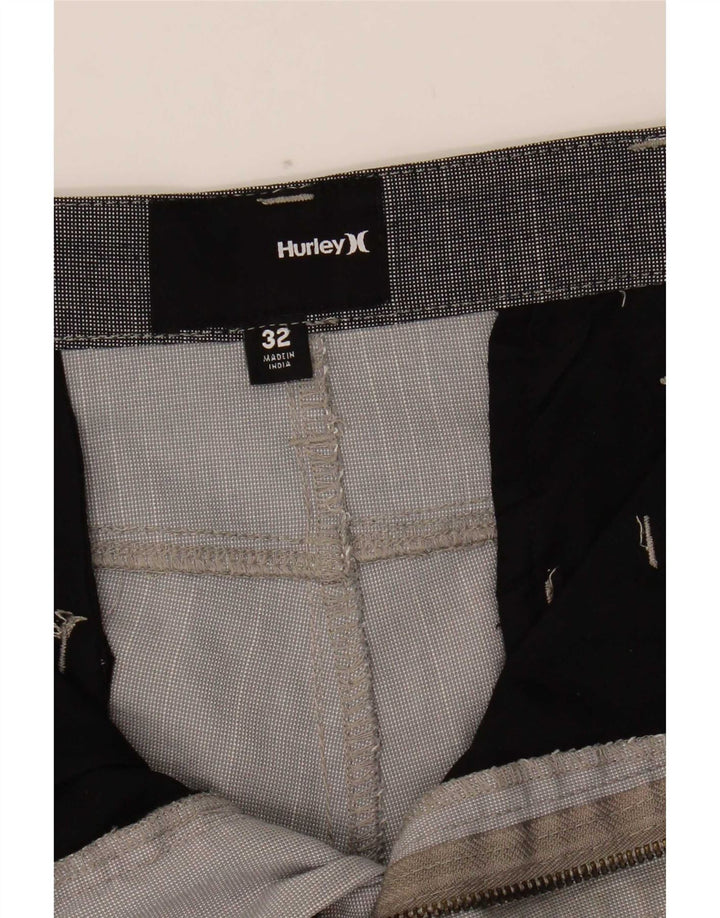 Hurley Herren Chinoshorts W32 Mittelgraues Polyester