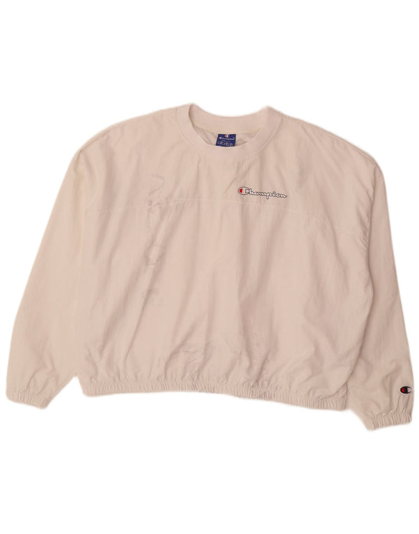 Champion Damen-Trainingsanzug mit Grafik-Oversize-Pullover, Gr. 10, Größe S, Weiß