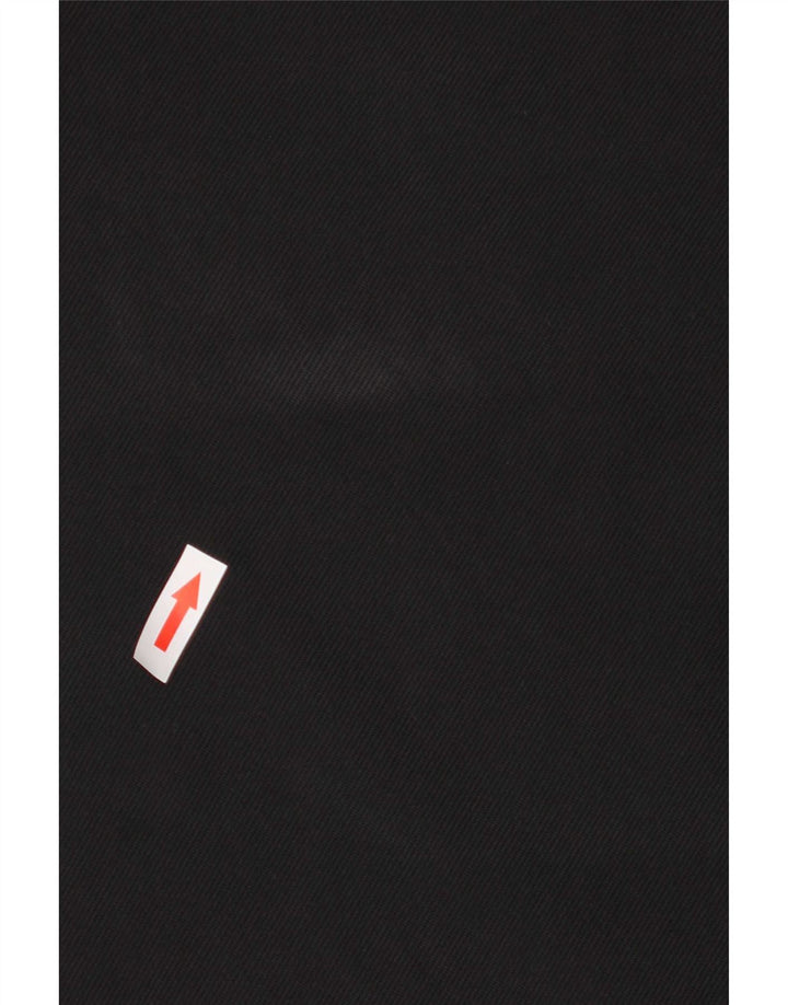 Zara Damen T-Shirt-Kleid UK 12 Medium Schwarz Polyester