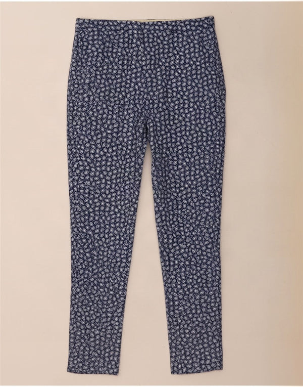 Massimo Dutti Damen Chinohose EU 38 Small W28 L27 Marineblau gepunktet