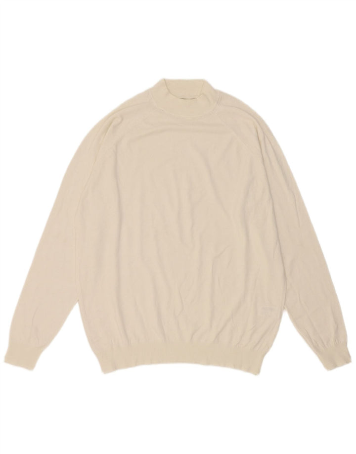 Rollkragenpullover für Herren von Zara, mittelweiße Viskose