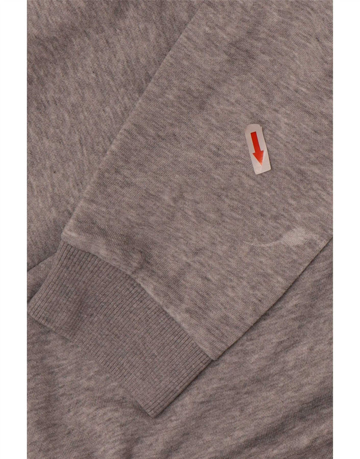 Adidas Herren Graphic Hoodie Pullover Mittelgrau gefleckte Baumwolle