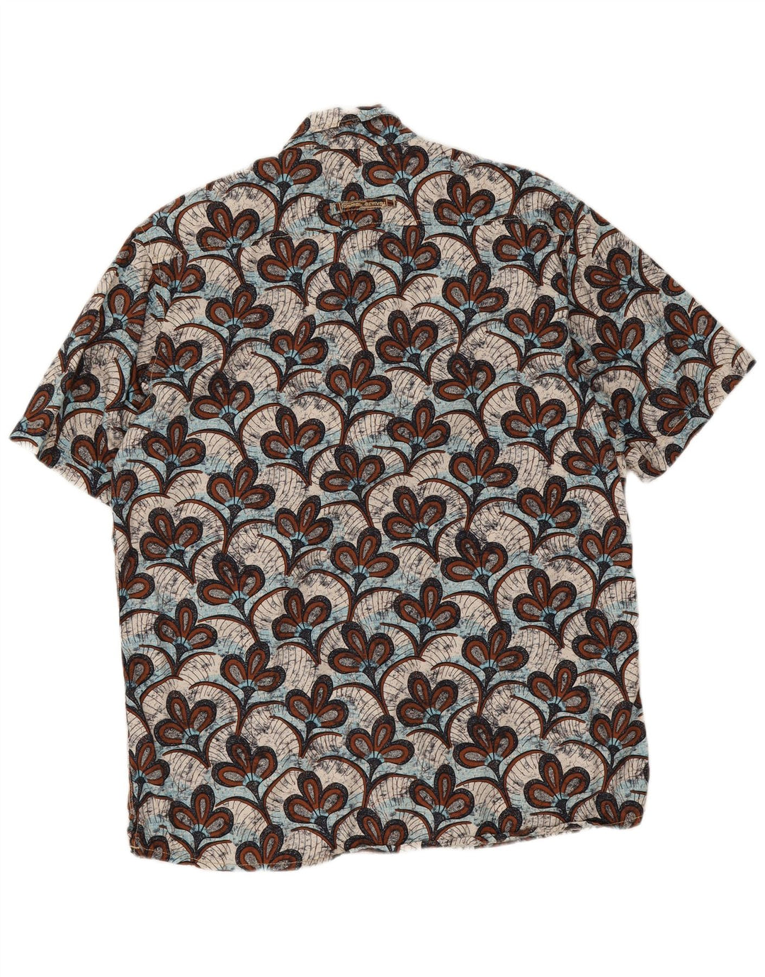 Camel Active Herren-Hemd, kurzärmelig, normale Passform, groß, mehrfarbig, Blumenmuster