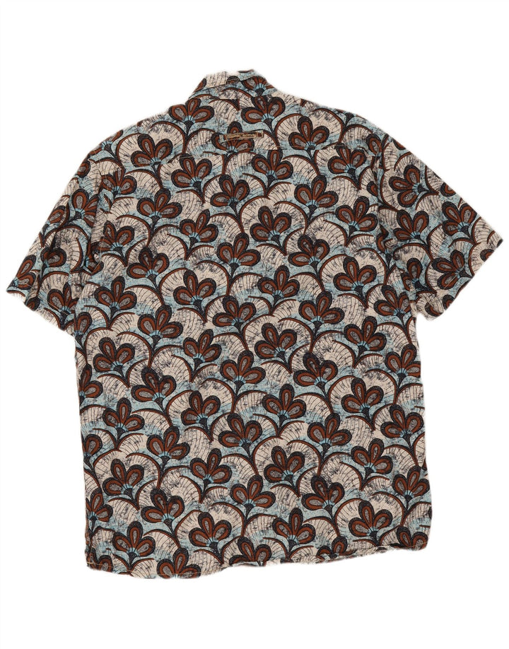 Camel Active Herren-Hemd, kurzärmelig, normale Passform, groß, mehrfarbig, Blumenmuster