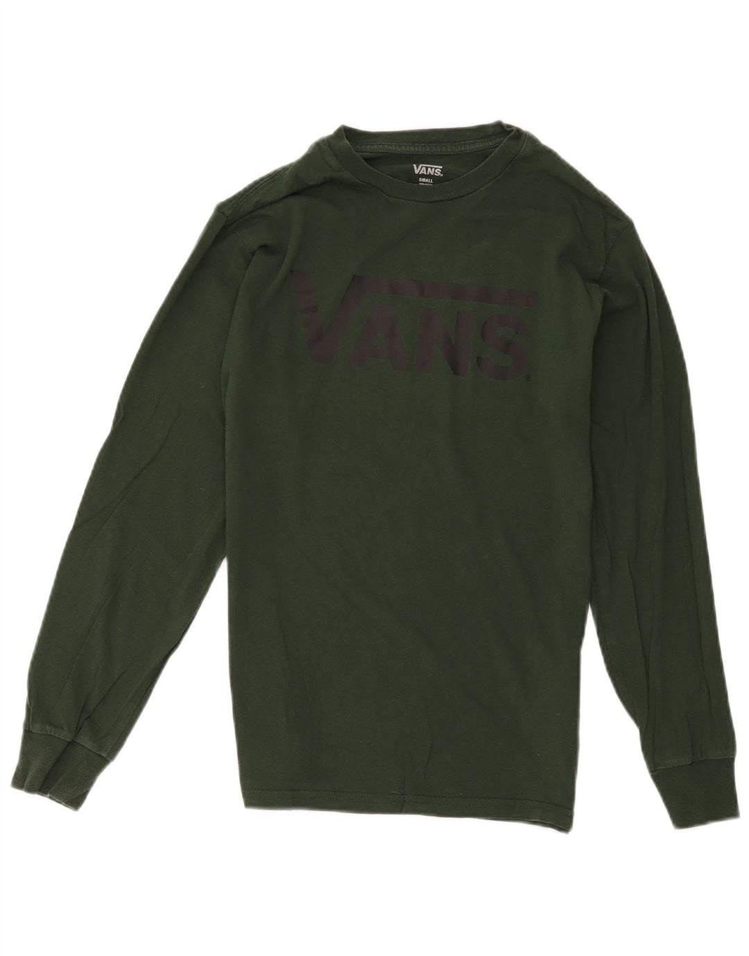 Vans Herren Grafik-Oberteil, langärmelig, klein, grüne Baumwolle