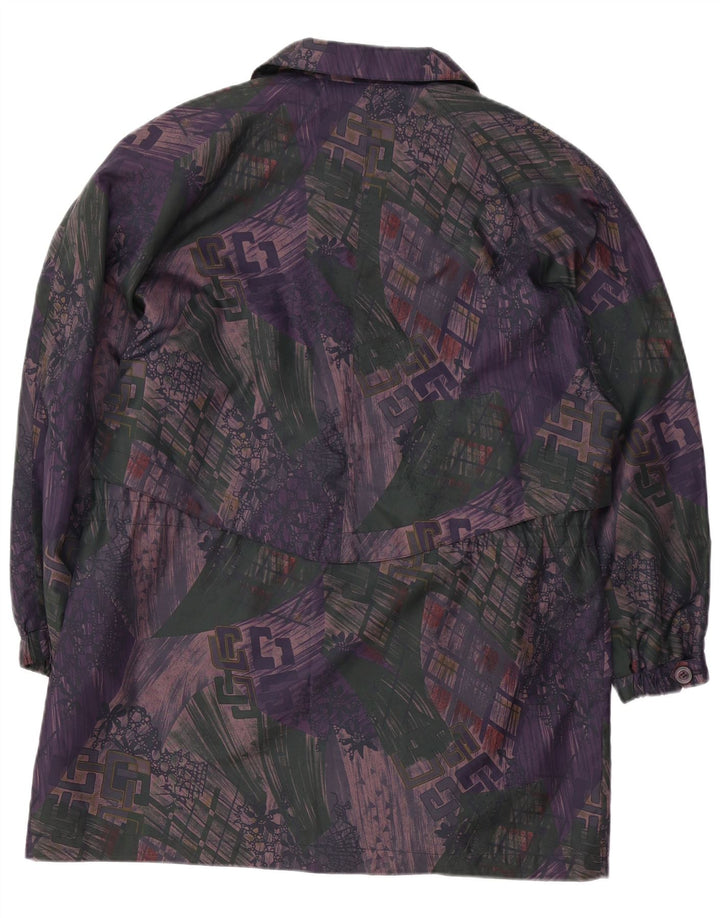 Vintage Damen Windjacke Mantel EU 38 Medium Mehrfarbig Geometrisch