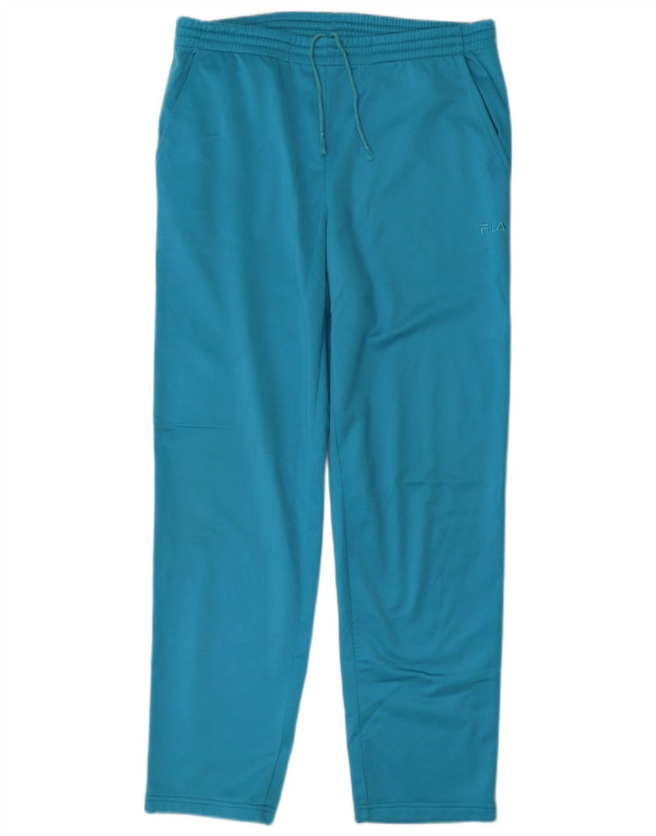 Fila Herren-Trainingsanzug aus mittelblauem Colourblock-Polyester