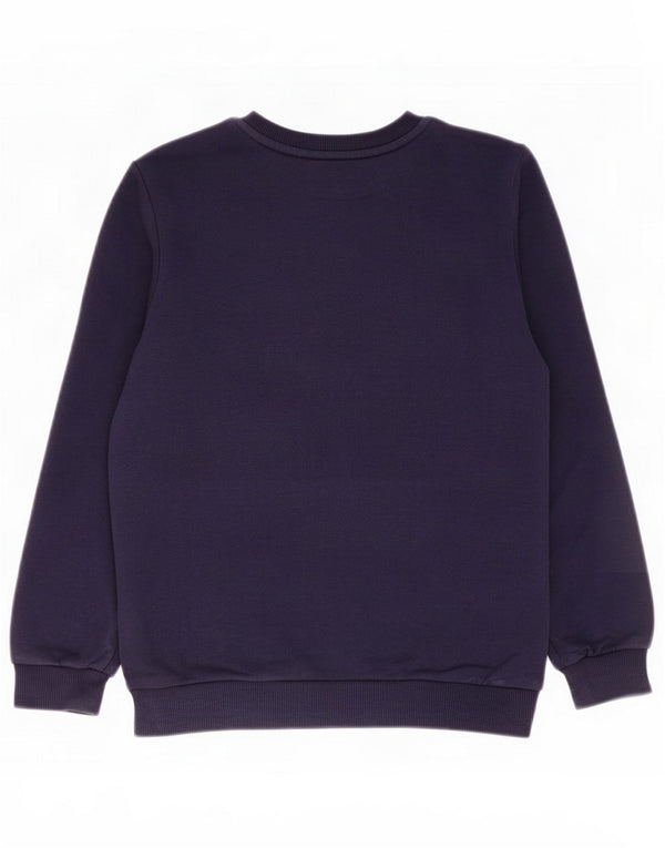 Puma Grafik-Sweatshirtpullover für Jungen, 11–12 Jahre, marineblaue Baumwolle